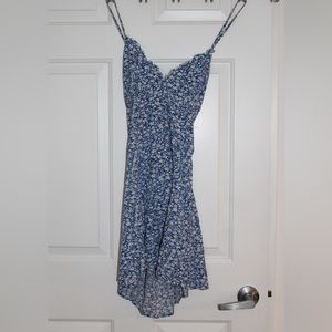 Blue mini dress